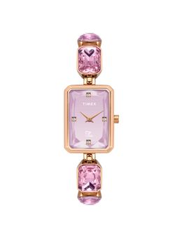 Timex - Fria Women Pink Rectangular Analog Watch - TWEL16906