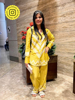 Ishnya - Sehaj-Pineapple Yellow Co-Ord (Set of 2)
