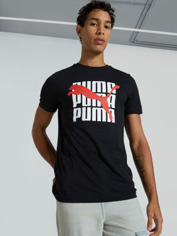 Puma - Ess Graphic Men's Black Tees
