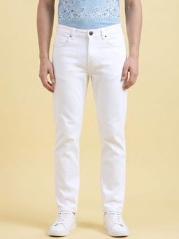 Being Human - White Boot Cut Fit Mid Rise Jeans