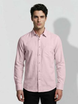 Being Human - Pink Regular Fit Long Sleeves Casual Shirt