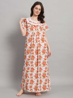 SEPHANI - Women Cotton Nightdress Multi-Color