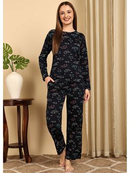 Smarty Pants - Womens Cotton Full Sleeves Night Suit