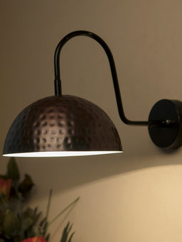 Homesake - Hammer Copper 8Inch Gooseneck Wall Light