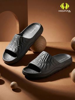 HOPPA - Mens Daniel Dark Grey Sliders