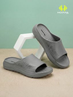 HOPPA - Mens Billy Dark Grey Sliders