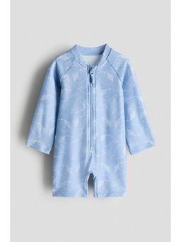 H&M - Unisex Blue Upf 50 Swimsuit with Cap