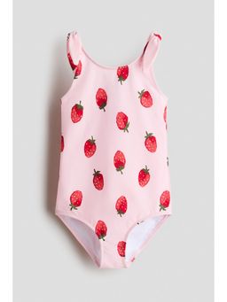 H&M - Girls Pink Printed Swimsuit