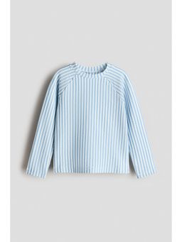 H&M - Unisex Blue Upf 50 Textured Swim Top