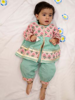 KID1 - Peach Kurti with Salwar