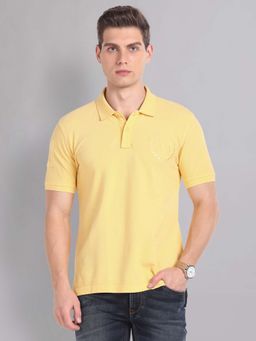 AD By Arvind - Yellow Profound Polo T-Shirt