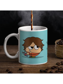 Indigifts - Tu Bachpan Se Hi Kamina Hai Ya Koi Course Kiya Hai Printed Aqua Coffee Mug 325ml