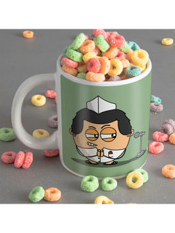 Indigifts - Pyaara Gyaani Quote Printed Green Coffee Mug 325ml