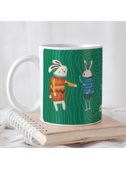 Indigifts - Friendship Day Gift for Friends Funny Friendship Printed Green Coffee Mug 325ml