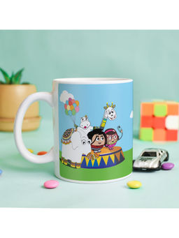 Indigifts - Jungle-Jalebi Selfie Stage Printed Kids Coffee Mug 325ml Blue