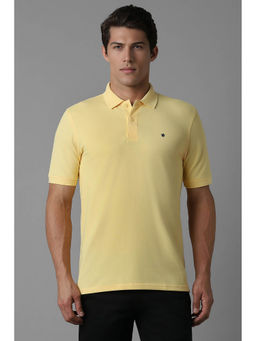 Louis Philippe - Men's Golf Leisure Pique Solid Polo T-shirt with Active Stretch