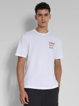 American Eagle - Men White Logo Graphic T-Shirt