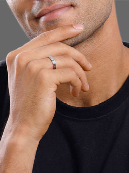 GIVA - 925 Silver Modern Minimalism Adjustable Ring For Men