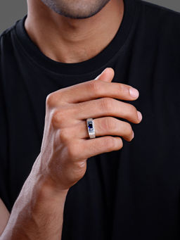 GIVA - 925 Silver Imperial Brilliance Ring For Men