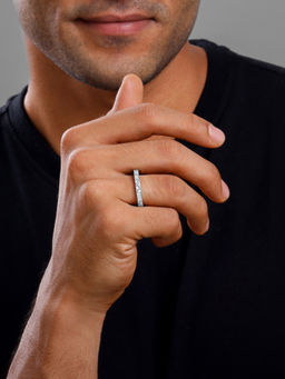 GIVA - 925 Silver Geometric Triangle Ring For Men