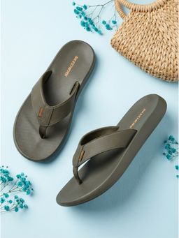 SKECHERS - EAFORD Olive Flip Flops