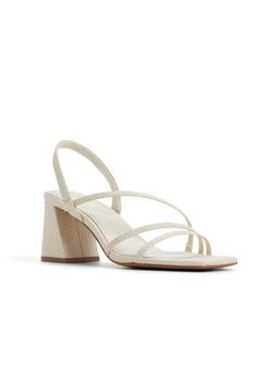 Aldo - Atlanticus White Ladies Block Sandal Heels