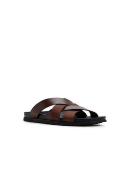 Aldo - Florian Brown Men Cross Strap Sandals