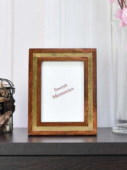 At Home by Nilkamal - Sleek Photo Frame (Brown) 9 x 7 in
