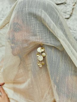 Dhwani Bansal - Chandeliers In 22K Gold Plated Brass With Freshwater Pearls Making A Statement