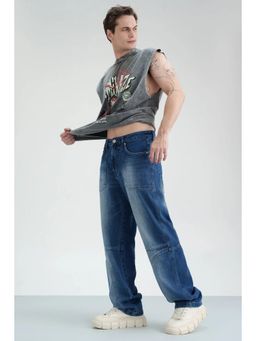 FREAKINS - Indigo Drift Men's Straight Leg Jeans