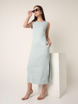 BLNK - Textured Midi Dress With Side Slit
