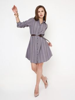 BLNK - Striped Shirt Dress