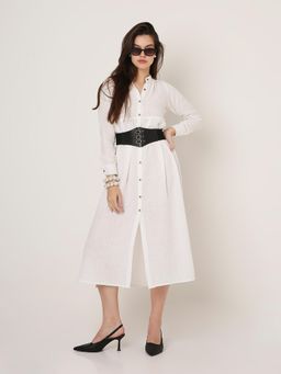 BLNK - Button-Down Shirt Midi Dress