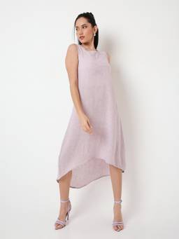 BLNK - Sleeveless High-Low Knee Dress