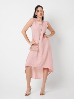 BLNK - Sleeveless High-Low Knee Dress