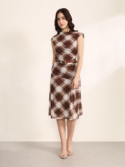 Kazo - Manor Midi Dress With Belt