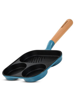 Bergner - Excalibur Light Cast Iron Induction Bottom Blue Breakfast Pan (18 cm)