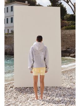 H&M - Unisex Grey Inflatable Neck Pillow Hoodie