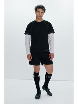 H&M - Men Black Football Shorts With Drymove