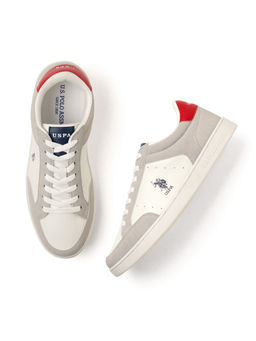 U.S. POLO ASSN. - Men LIOTTO 2.0 White & Grey Sneakers