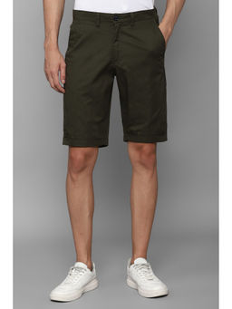Allen Solly - Men Green Print Slim Fit Shorts