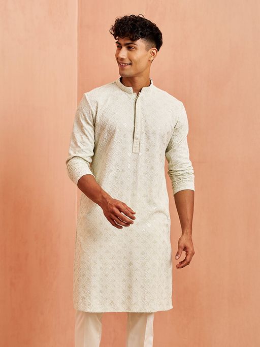 Vastramay Mens Pista Rayon Kurta