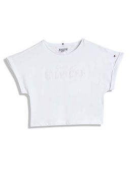 Tommy Hilfiger - Girls White Color T-Shirt