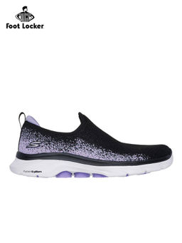 SKECHERS - Women Go Walk 7 Black & Lavender Walking Shoes