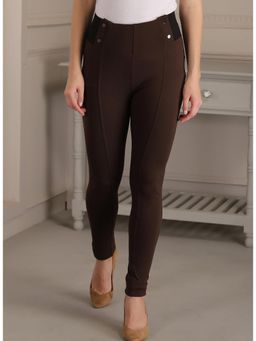 Lakshita - Brown Skinny Fit Trouser for Women