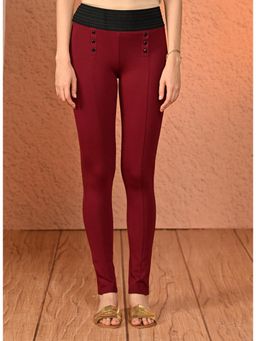 Lakshita - Maroon Jeggings for Women