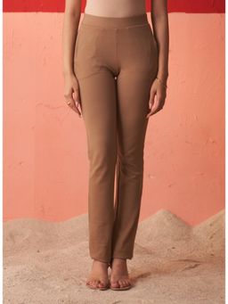 Lakshita - Beige Straight Fit Trouser for Women