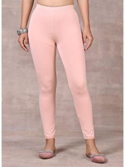 Lakshita - Baby Pink Viscose Lycra Leggings for Women