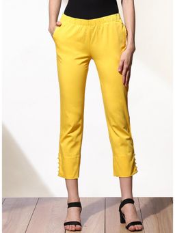 Lakshita - Yellow Relaxed Fit Pant for Women