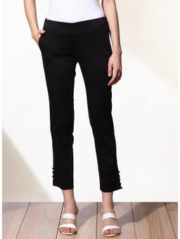 Lakshita - Black Relaxed Fit Pant for Women